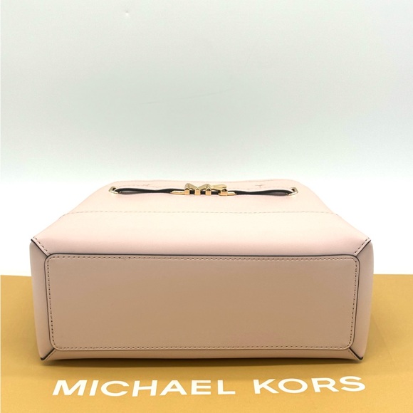 Michael Kors Reed Small Satchel Crossbody Bag Powder Blush - Picture 10 of 12
